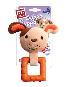 Игрушка для собак GiGwi Собачка с пищалкой серия SUPPA PUPPA  
