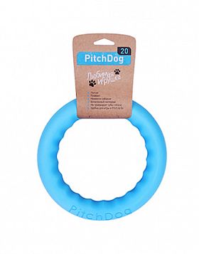 Игровое кольцо для аппортировки PitchDog 20 голубое 