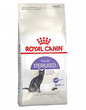 Royal Canin Sterilised 37 сухой корм для стерилизованных кошек склонных к полноте