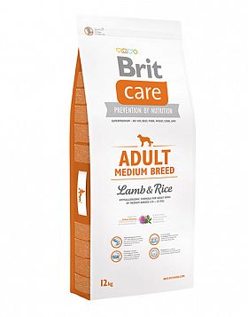 Brit Care Dog Medium Adult Breet  сухой корм для собак средних пород (Ягненок + Рис)