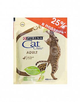 CatChow Adult 0,3+0,1кг сухой корм для взрослых кошек (УТКА) АКЦИЯ