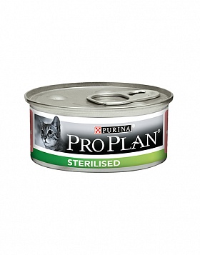 ProPlan Sterilised консервы для кастрированных котов и стерилизованных кошек (ЛОСОСЬ+ТУНЕЦ)
