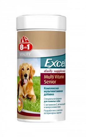 8 in 1 Excel Multi Vitamin мультивитаминный комплекс для пожилых собак 