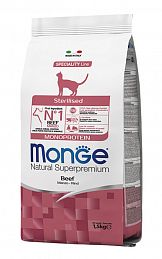 Monge Cat Monoprotein Sterilised Beef сухой корм для стерилизованных кошек (ГОВЯДИНА) Италия