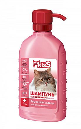 Шампунь-кондиционер для кошек Mr.Kiss длинношерстных Роскошная Львица 