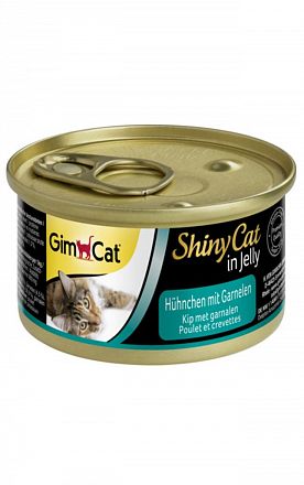 GimCat ShinyCat консервы для кошек (ЦЫПЛЕНОК-КРЕВЕТКА)