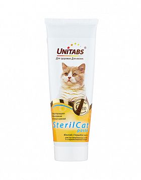 Паста Unitabs SterilCat витаминная с кошачьей мятой для стерилизованных кошек и котов 