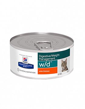 Hill's PD w/d Digestive Weight Management  консервы для поддержания веса при диабете у кошек