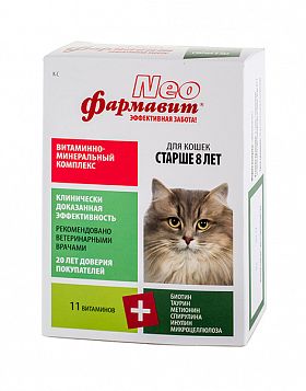 Фармавит Neo витаминно-минеральный комплекс для кошек старше 8 лет 