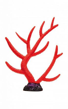 Аква декор Barbus Пластиковый коралл красный Decor 259