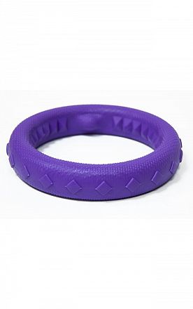 Игрушка для собак Зооник Кольцо плавающее среднее пластикат фиолетовое