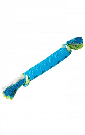 Игрушка для собак Triol из термопластичной резины Палка шипованная с верёвкой 