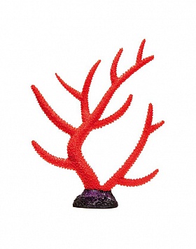 Аква декор Barbus Пластиковый коралл красный Decor 259
