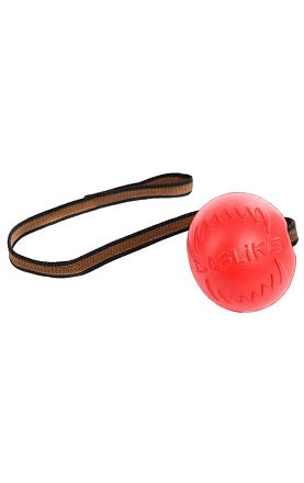 Игрушка для собак Doglike Мяч с лентой большой (Коралловый) 