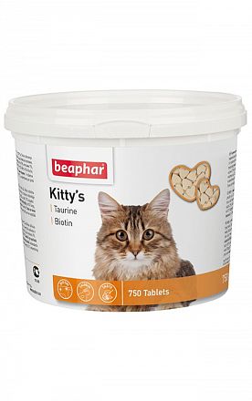 Beaphar Kitty's+Taurine-Biotine кормовая добавка для кошек (ТАУРИН+БИОТИН) 