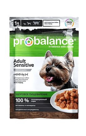 Probalance Sensitive пауч для собак с чувствительным пищеварением (КУРИЦА В СОУСЕ)
